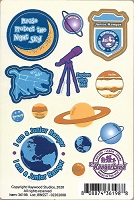 Haywood Studios Jr. RangerLand Sticker Sheet Night Sky